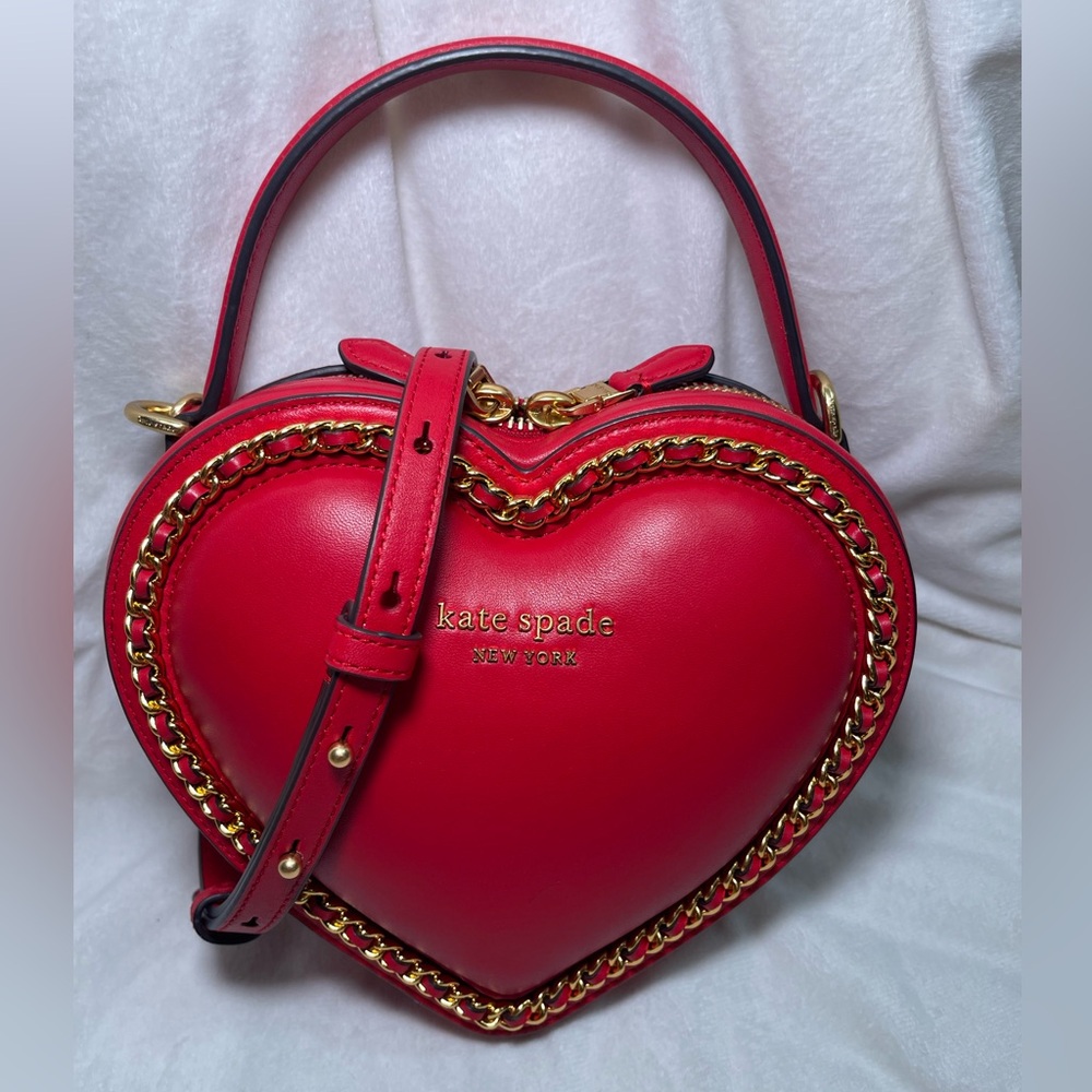 KATE SPADE 
Amour 3D Heart 
Red Leather Crossbody/Handbag 
Brand new condition